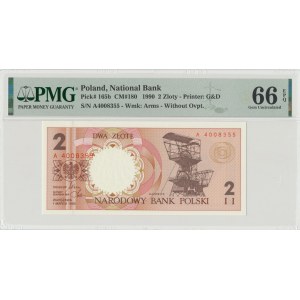 IIIRP, 2 Gold 1990 - A - PMG 66EPQ