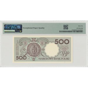 IIIRP, 500 PLN 1990 - A - PMG 66EPQ