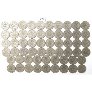 II RP, Zestaw 50 groszy 1923 (58 egz)