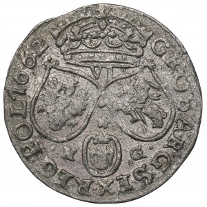 John II Casimir, 6 groschen 1662, Posen