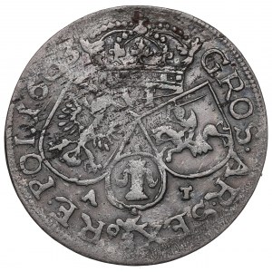John II Casimir, 6 groschen 1663, Cracow