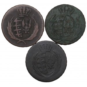 Księstwo Warszawskie, Zestaw 3 grosze 1811-14