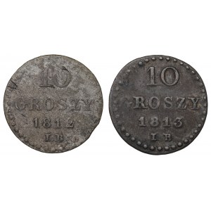 Duchy of Warsaw, Lot of 10 groschen