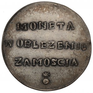 Oblężenie Zamościa, 2 złote 1813 - kopia w srebrze