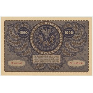 II RP, 1000 marek polskich 1919 III SERJA G