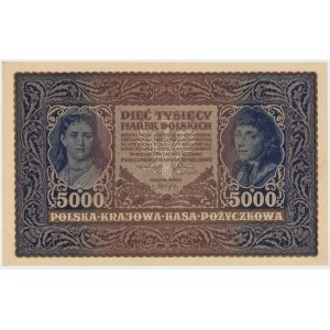 II RP, 5000 marek polskich 1920 III SERJA AB