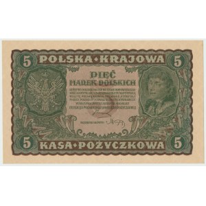 II RP, 5 marek polskich 1919 II SERIA CJ