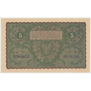 II RP, 5 marek polskich 1919 II SERIA CJ
