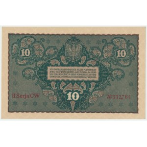 II RP, 10 marek polskich 1919 II Serja CW
