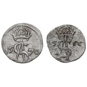 Zygmunt II August, Zestaw dwudenarów 1566-70