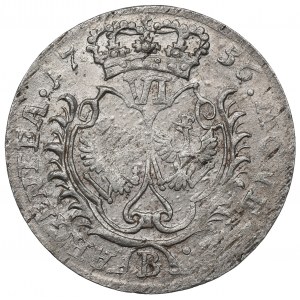 Germany, Preussen, 6 groschen 1756 B