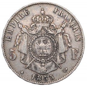 France, 5 francs 1855