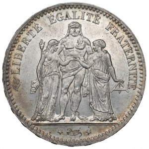 Francia, 5 franchi 1876