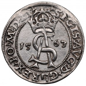 Sigismund II Augustus, 3 groschen 1563, Vilnius - LI/LI EX NGC MS61