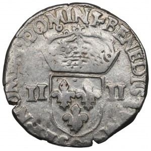 France/Poland, Henri III, 1/4 ecu 1588, Nantes