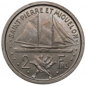 France, Saint-Pierre and Miquelon, 2 francs 1948 - ESSAI