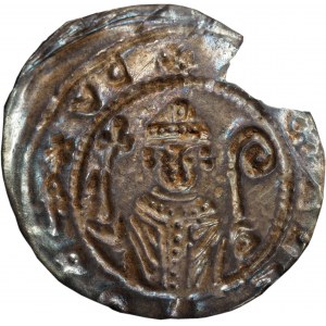 Bolislaus V, Bracteat - knight with standard