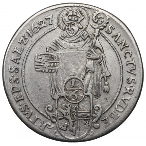 Austria, Salzburg, Bishopic of, 1/6 thaler 1627