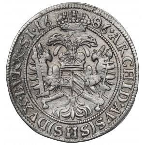 Schlesien under Habsburg, Leopold I, 6 kreuzer 1686, Breslau