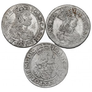 John II Casimir, Lot of 6 groschen