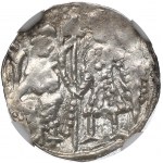 Poland, Bolislaus III, Denarius, Cracow - NGC MS62