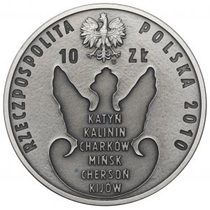 III RP, 10 złotych 2010 - 70. rocznica Zbrodni Katyńskiej
