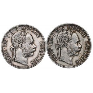 Austria, Zestaw 1 floren 1886-89