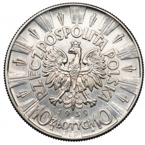 II Republic of Poland, 10 zloty 1939 Pilsudski