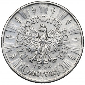 II Republic of Poland, 10 zloty 1934 Pilsudski