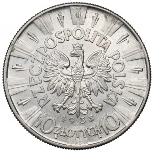 II Republic of Poland, 10 zloty 1938 Pilsudski