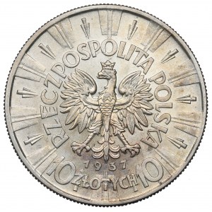 II Republic of Poland, 10 zloty 1937 Pilsudski