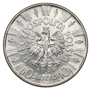 II Republic of Poland, 10 zloty 1938 Pilsudski