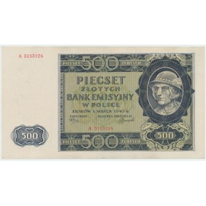 GG, 500 PLN 1940 A