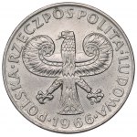 People's Republic of Poland, 10 zloty 1966 Small column - destruct