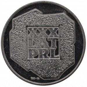 PRL, 200 złotych 1974 mapa - destrukt