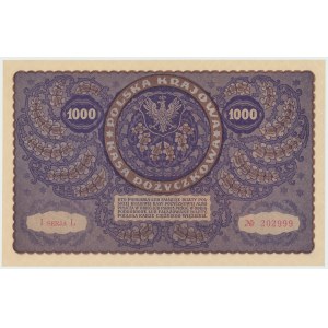 II RP, 1000 marek polskich 1919 I SERJA L