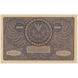 II RP, 1000 marek polskich 1919 III SERJA AD