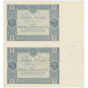 II RP, Zestaw 5 złotych 1930 (2 egz)
