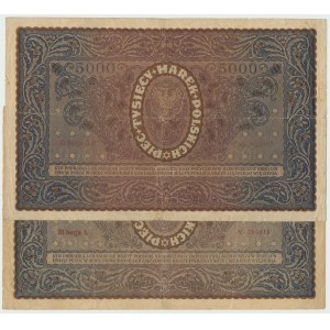 II RP, 5000 marek polskich 1920 - Zestaw 2 egz.