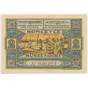 Kończyce (Kunzendorf), 2 marki 1921