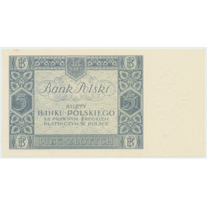 II RP, 5 złotych 1930 BU