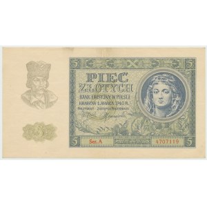 GG, 5 zloty 1940 A