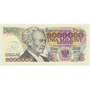 2 mln złotych 1992 z błędem  Sejm Konstytucyjy 1919r.