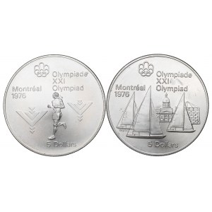 Canada, Lot of 5 dollars 1973-75