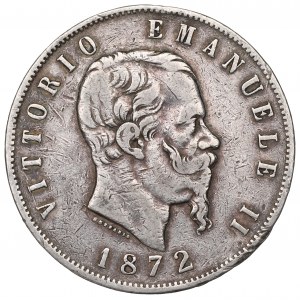 Italy, 5 lira 1872