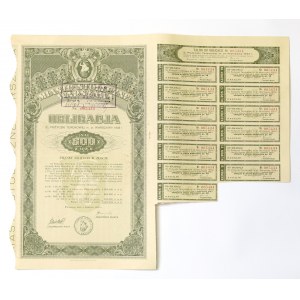 Obligacja 500 złotych 5% Pożyczki terenowej Warszawy 1933