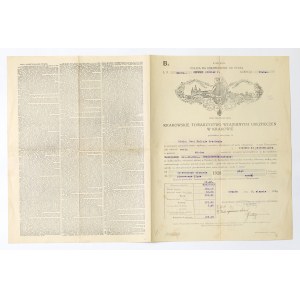 Polisa ubezpieczeniowa Mielec 1920 - Krakowskie Towarzystwo Wzajemnych Ubezpieczeń