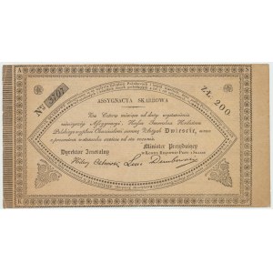 Asygnata Skarbowa na 200 złotych 1831