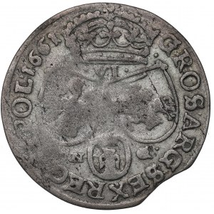 John II Casimir, 6 groschen 1661, Posen