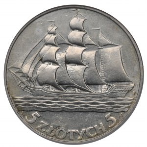 II Republic of Poland, 5 zloty 1936 Ship